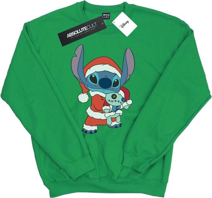 Actual product image Disney Mens Lilo And Stitch Stitch Christmas Sweatshirt (XL)
