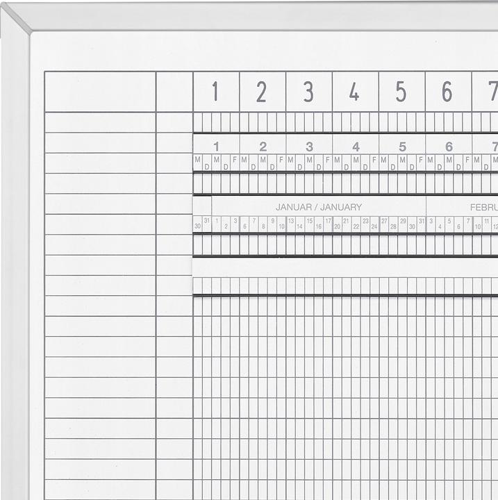 Immagine prodotto Magnetoplan Pianificatore di attività e vacanze, settimana di 5 giorni (150 x 45 cm)