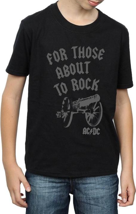 Actual product image AC/DC Boys For Those About To Rock Cannon T-Shirt (152, 158)