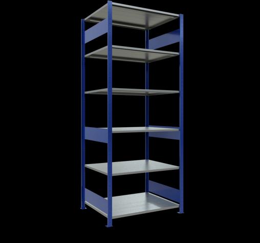 Immagine prodotto Schulte Lagertechnik Sistema di scaffalature di base senza viti MULTIplus150 con ripiani di lunghezza