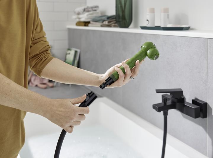 Immagine prodotto hansgrohe Doccia a mano per bambini Jocolino Coccodrillo 2 tipi di getto (2 Tipi di raggi, 11 l/min)