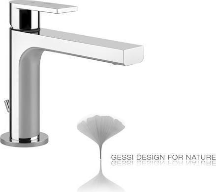 Actual product image Gessi Emporio Via Manzoni ssKO single-lever basin mixer, with 1 1/4 waste, 128 mm projection, 38602