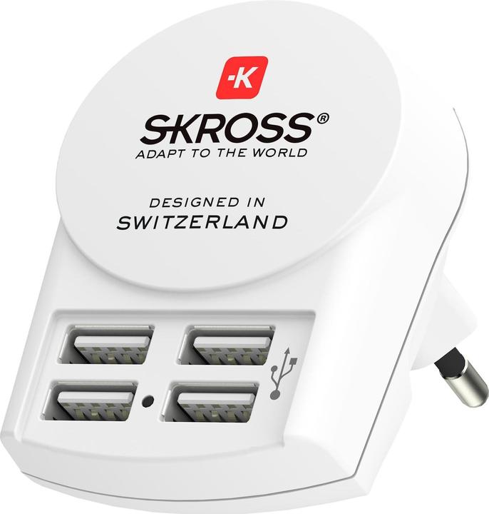 Image du produit Skross Adaptateur de voyage mondial PRO+ 4x USB