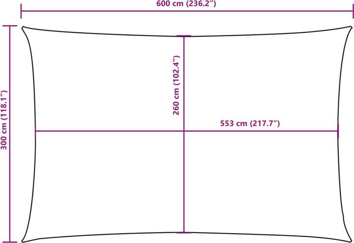 Actual product image VidaXL Awning (300 x 600 cm)