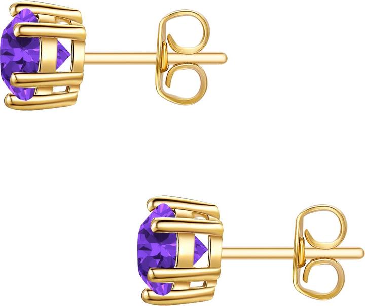 Produktbild Glanzstücke München Damen Sterling Silber Amethyst gelbgold - 28715 (Sterling Silber)