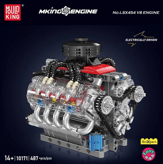 Image du produit Mould King LSX454 V8 Motor