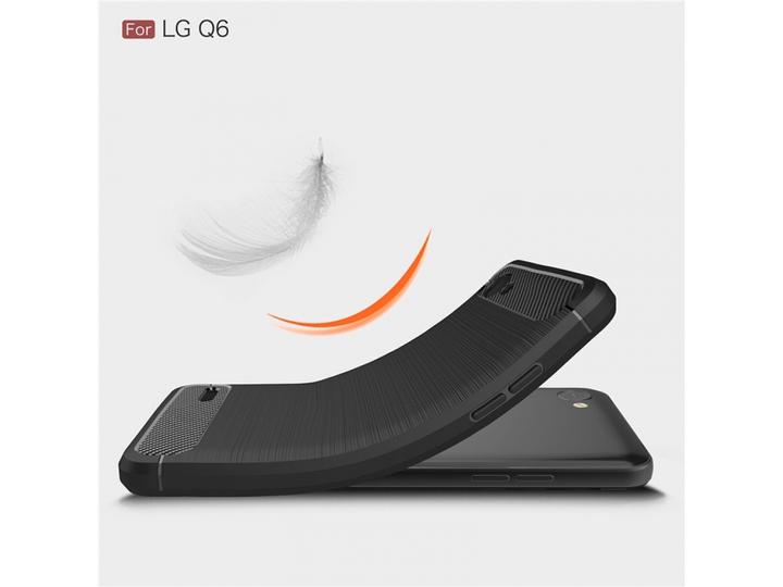 Image du produit Screenguard LG Q6 Cover Carbon Brushed Soft TPU (LG Q6)