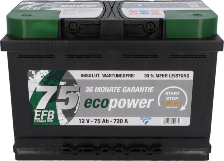 Immagine prodotto Cartec Eco Power 75 EFB (12 V, 75 Ah, 720 A)