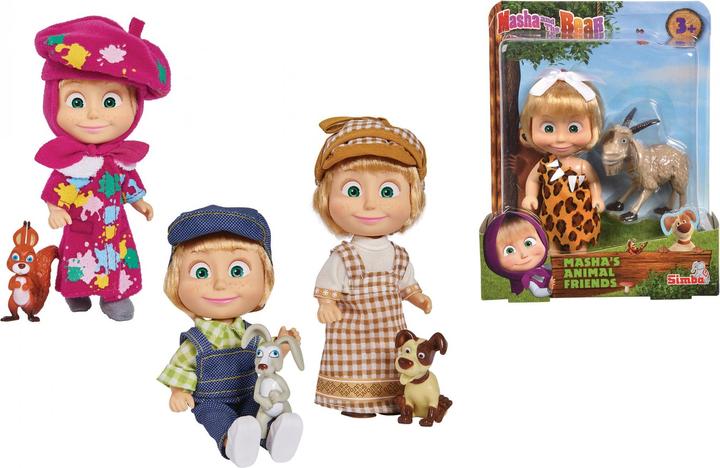 Produktbild Simba Masha und ihre Tierfreunde, 4-sort. (12 cm)