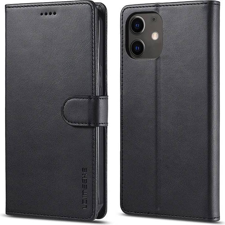 Produktbild LC.Imeeke iPhone Xr - Wallet Etui mit 3 Kartenfächern & Magnetverschluss, schwarz (Apple iPhone XR)
