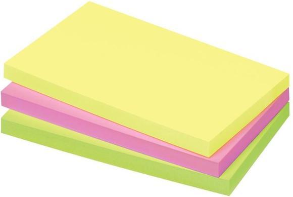 Produktbild Box Haftnotizen Standard farbsortiert 3 Blöcke (125 x 75 mm)