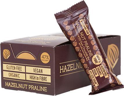 Immagine prodotto Rhythm 108 Deeelicious Barretta di cioccolato fondente svizzero alla nocciola e pralina Bio (33 g)