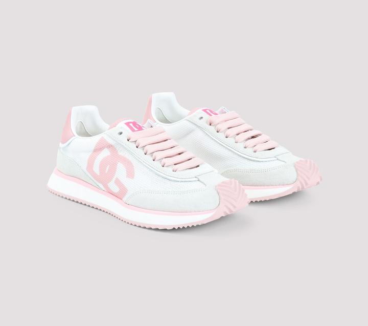 Image du produit Dolce & Gabbana dragon sneakers in mixed materials white and pink color (40)