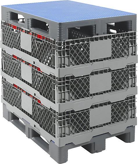Actual product image Craemer Pallet collar, HDPE, perforated, folding, for pallets 1200 x 800 mm, LxWxH 1220