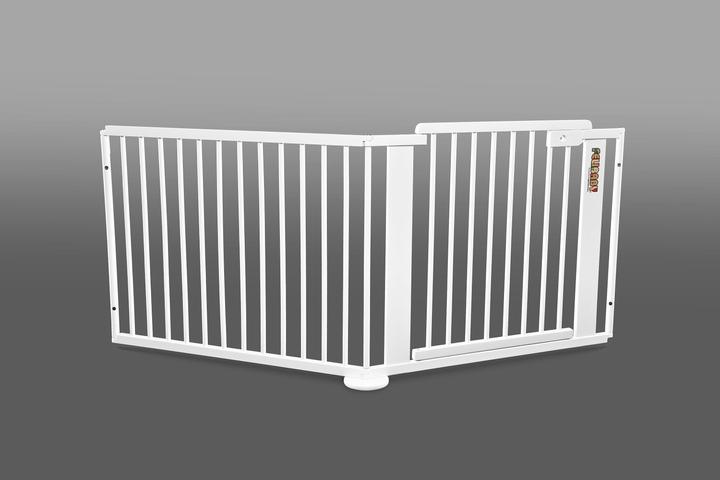 Produktbild Felibaby ONE4all 1+1 weiss extra breites Tür-/ Treppenschutzgitter aus Massivholz (5 cm)