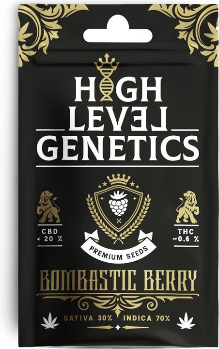 Actual product image High Level Genetics Seeds Bombastic Berry 3pcs (2.43 g, Indoor)