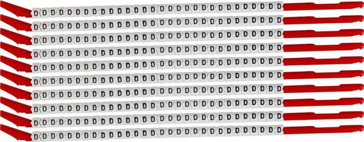 Immagine prodotto Brady SCN-10-D, segnafilo a clip, etichettato " D ", per cavi di diametro 2,8