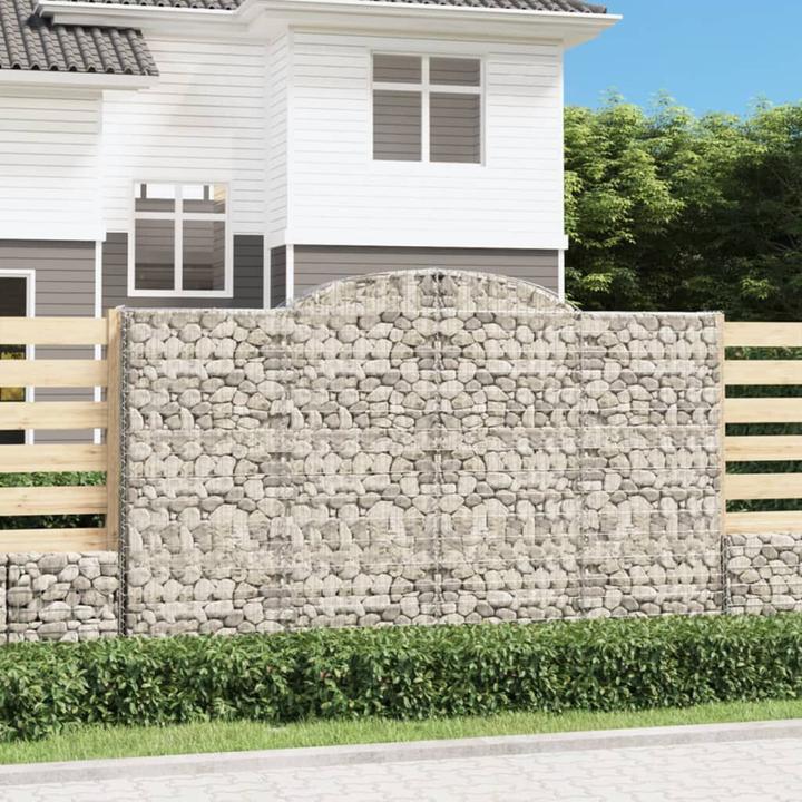 Image du produit VidaXL Gabions avec arc surélevé 4 pcs 300x30x180/200cm Fer galvanisé