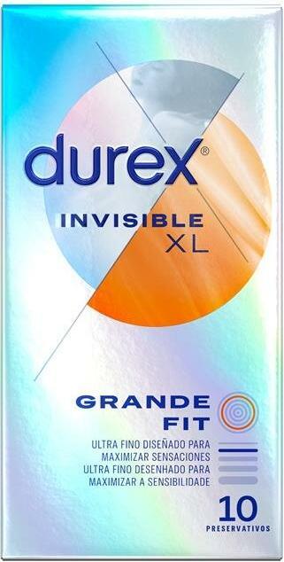 Durex Condooms Invisible XL 10ud (10 Pcs.)