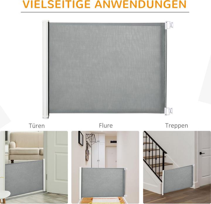 Produktbild PawHut Hunde-Trennwand mit automatischer Aufrollenfunktion (5.50 cm)