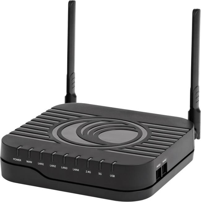 Actual product image Cambium Networks C000000L031A - cnPilot R201P EU 802.11ac dual band Gigabit WLAN Router with ATA and PoE