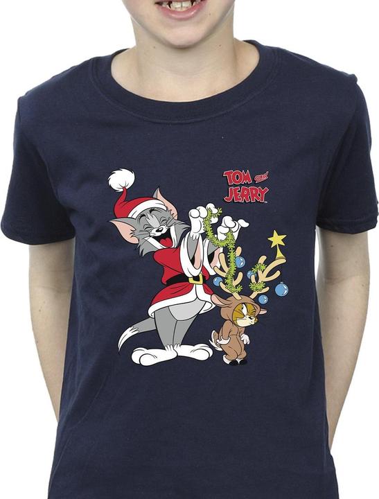 Immagine prodotto Tom & Jerry Christmas Reindeer Maglietta Ragazzi (140, 146)