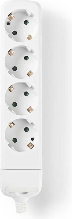 Produktbild Nedis Steckdosenleiste Kontakt mit Protec Cion 4 Steckdosen, Weiss (0 m)
