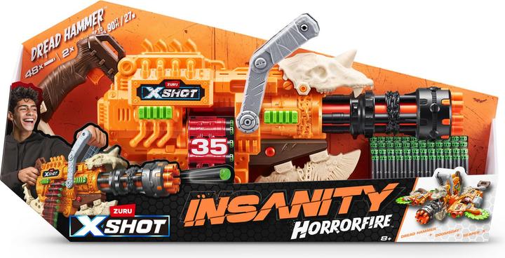 Actual product image Zuru Insanity HorrorFire Dread Hammer (48 Darts)