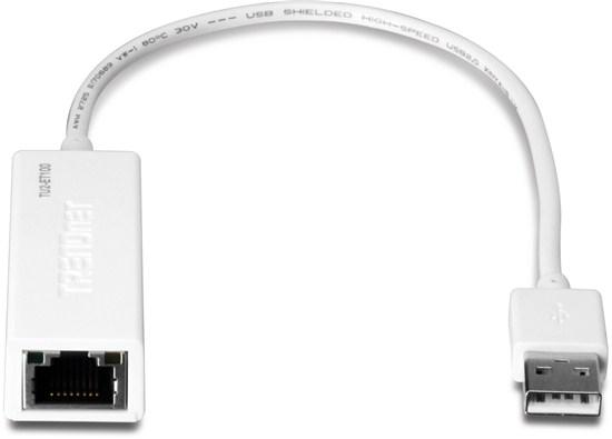 Actual product image Trendnet TU2-ET100, USB to Fast Ethernet Adapter (USB 2.0, RJ45 (1x))