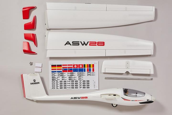Immagine prodotto Derbee ASW-28 Elektrosegler PNP - 200cm (Aliante)
