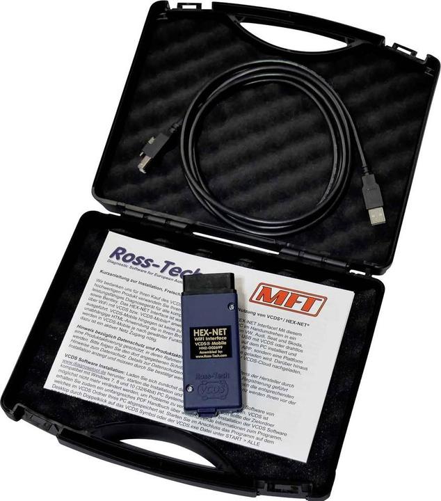 Produktbild Ross-Tech HEXNET WiFi VCDS Diagnosetool für VW Audi Seat und Skoda im Koffer