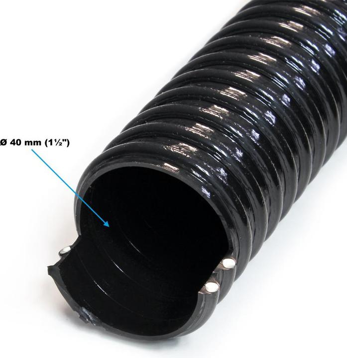 Immagine prodotto Wiltec Tubo per laghetti da 5 m Tubo a spirale da 38 mm (1 1/2") Tubo di aspirazione per laghetti