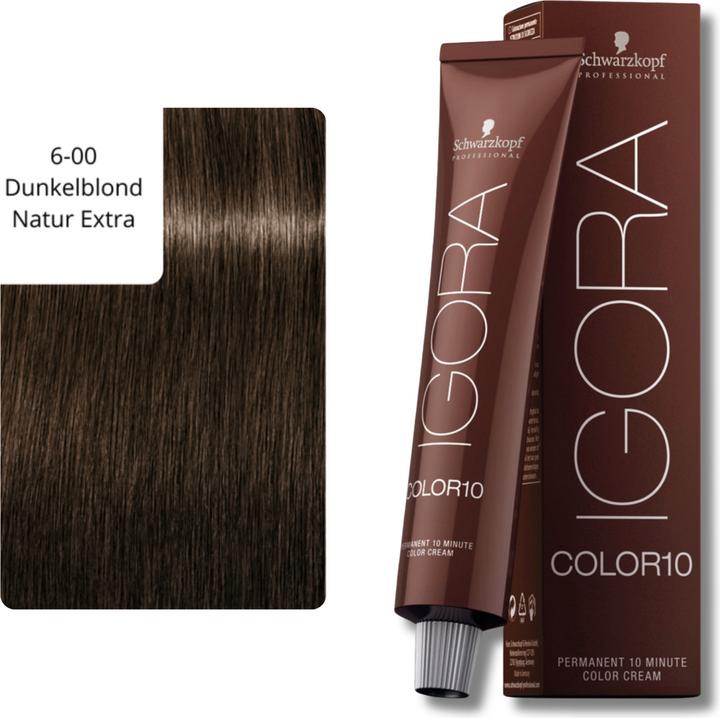 Actual product image Schwarzkopf Professional Igora Color10 hair color (6-00 Dark blonde nature extra)