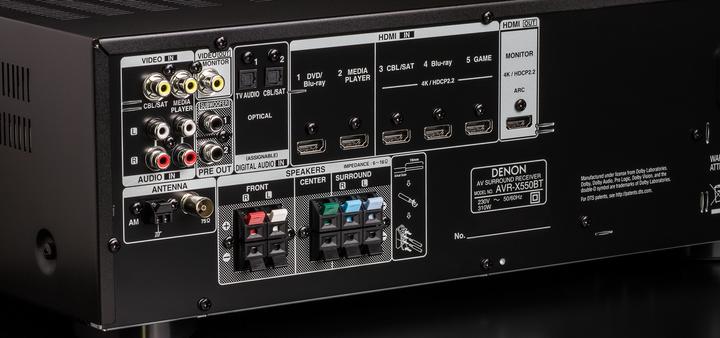 Actual product image Denon Avr-X550bt (5.2 channels, FM)