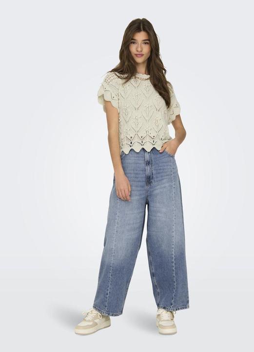 Image du produit Only Coupe ample, raccourcie Taille haute Jeans Coupe large jeans (28)