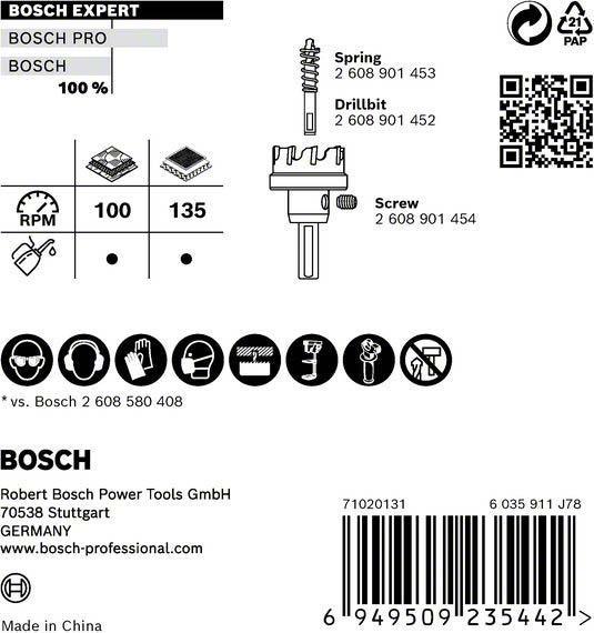 Immagine prodotto Bosch Professional Zubehör Sega a tazza EXPERT per materiali da costruzione, 19 x 60 mm (19 mm)