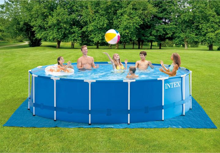 Actual product image Intex 4.57M X 1.22M METAL FRAME POOL SET (Ø 457 x 122 cm)