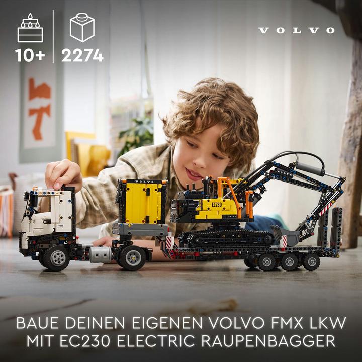 Productafbeelding LEGO 42175 Volvo FMX vrachtwagen met EC230 elektrische rupsgraafmachine (42175, LEGO Technic)