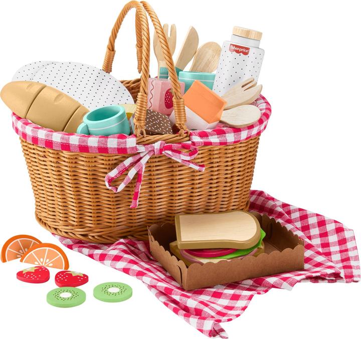 Fisher-Price Wooden picnic basket set