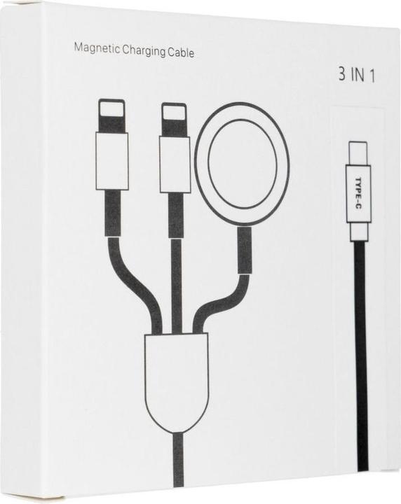 Image du produit OEM Cable Cable 3in1 Type C to 2 x Lightning / Apple Watch 3W 2A C3168 1,2 m white (1.20 m, USB 3.2 Gen 1)