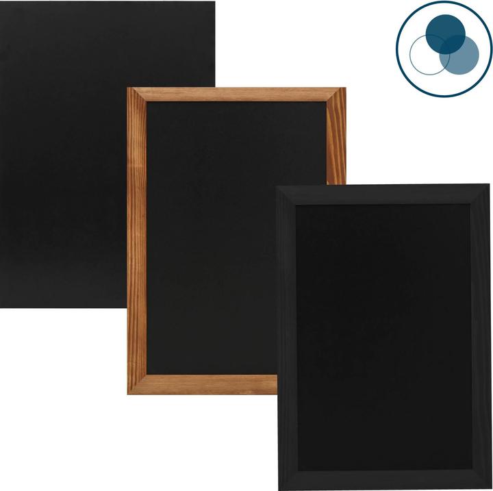 Produktbild Europel Kreidetafel ohne Rahmen, 420 x 600 mm, schwarz