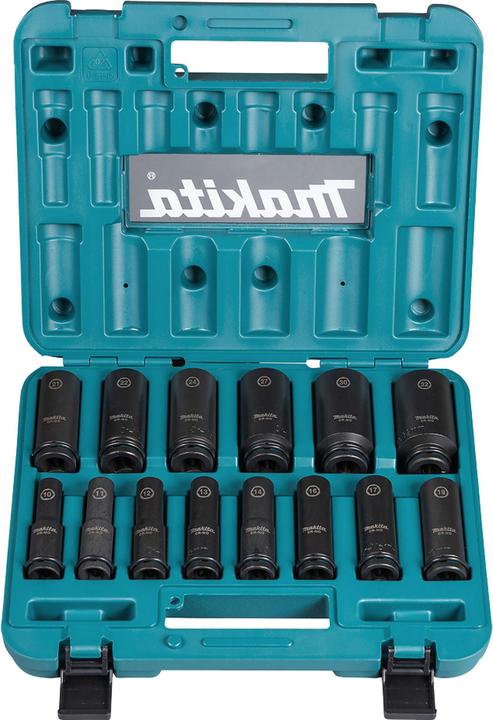 Produktbild Makita B-52308 (32 mm, 16 mm, 15 mm, 28 mm, 17 mm, 13 mm, 10  mm, 22 mm, 19 mm, 31 mm, 14 mm, 25 mm, 30 mm, 26 mm, 21 mm, 18 mm, 23 mm, 12 mm, 24 mm, 29 mm, 20 mm, 27 mm, 11 mm)
