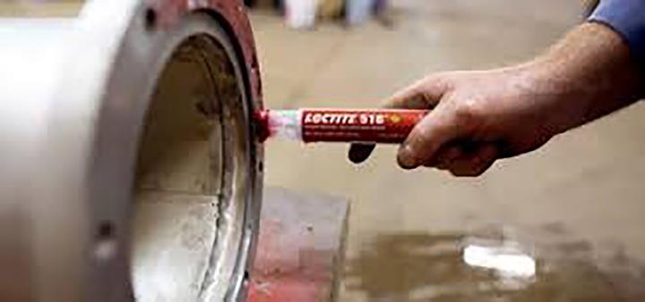 Actual product image Loctite Flange sealant 518 PEN medium strength (Red, 25 ml)