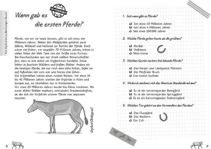 Actual product image Kosmos Mein Pferdequiz (German, Gea Olbricht, Carola Henke, 2023)