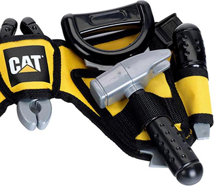 Actual product image Theo Klein 3222 CAT Tool Belt | With sturdy tools such as hammer, pliers and more. | Battery-powered flashlight