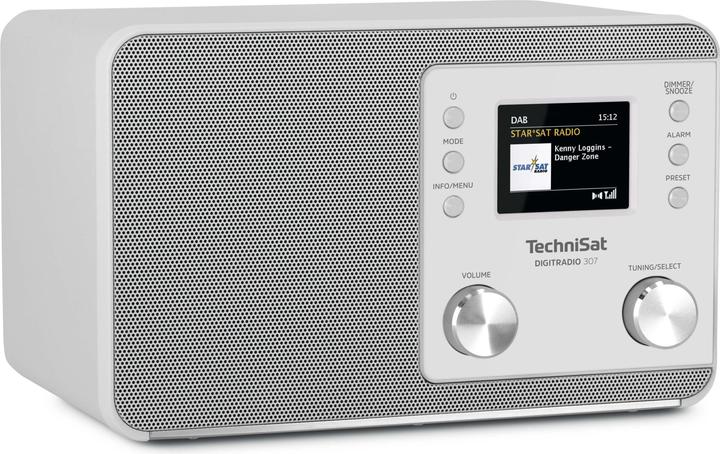 TechniSat Radio DAB+ DIGITRADIO 307, weiss (UKW, DAB+)