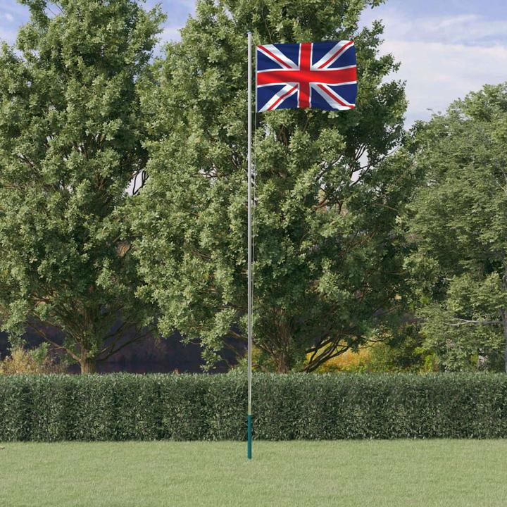 Image du produit VidaXL Drapeau de la Grande-Bretagne avec mât 6,23 m