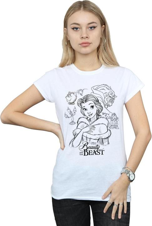 Produktbild Disney Beauty And The Beast Collage Sketch TShirt (XL)