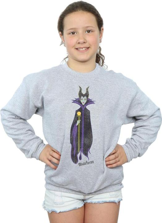 Actual product image Disney Girls Sleeping Beauty Classic Maleficent Sweatshirt (116)