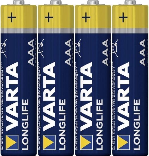 Productafbeelding Varta Longlife (4 Pcs., AAA, 1200 mAh)